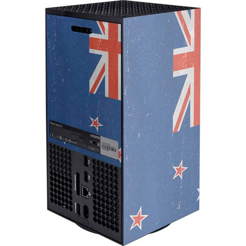 New Zealand Flag Distressed XBox Series X Digital Edition Console Skin